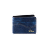 Cursive Bifold Wallet - Indigo Denim - Town City