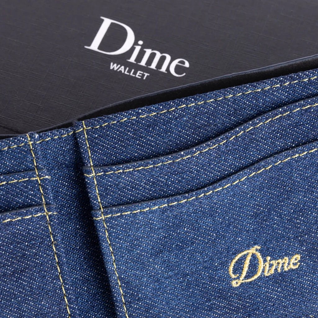 Cursive Bifold Wallet - Indigo Denim - Town City