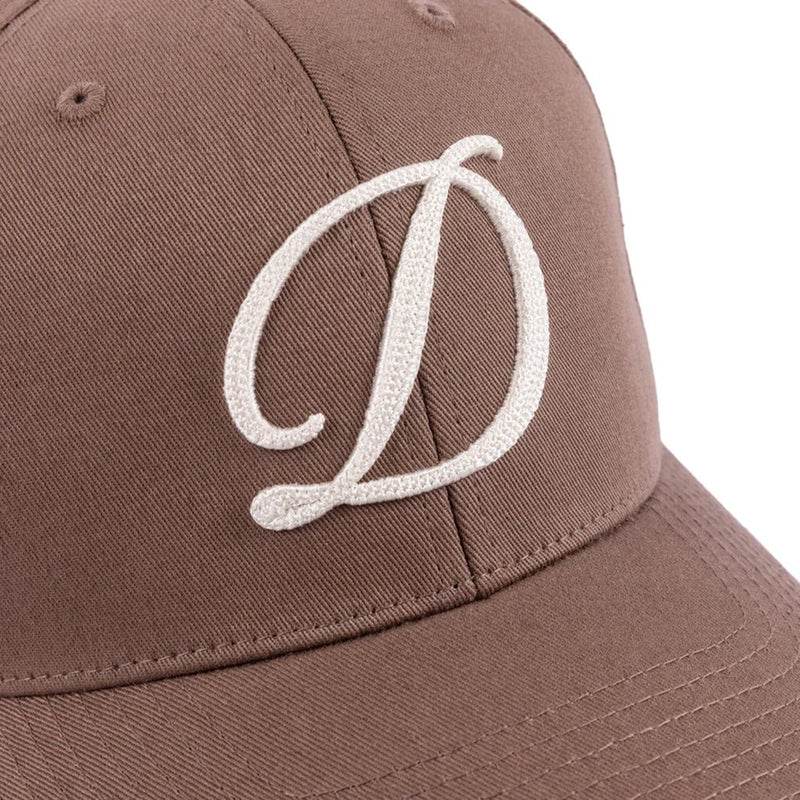 Cursive D Full Fit Cap - Tan - Town City