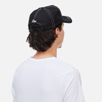 Cursive Denim Worker Cap - Black Washed - Town City
