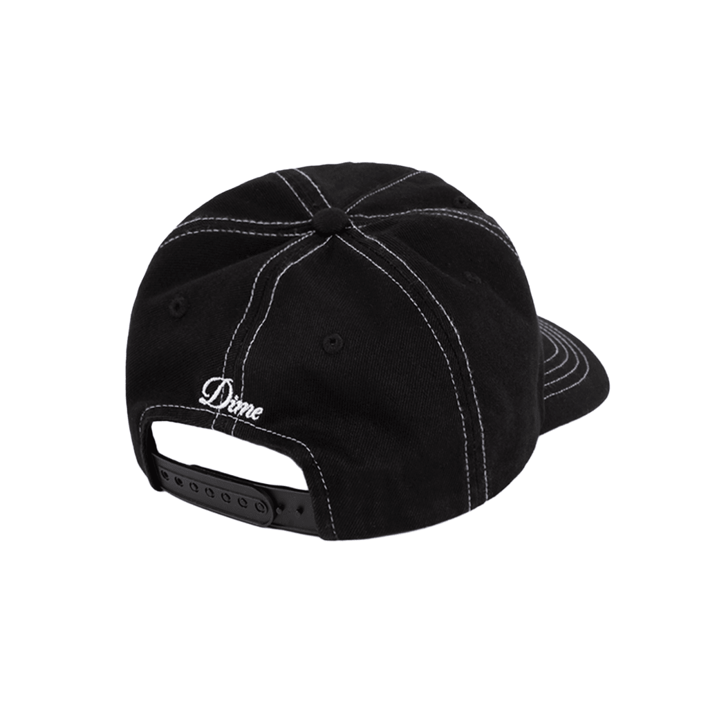Cursive Denim Worker Cap - Black Washed - Town City