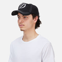 Cursive Denim Worker Cap - Black Washed - Town City