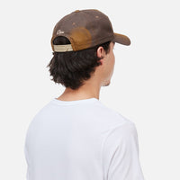 Cursive Denim Worker Cap - Brown Washed - Town City