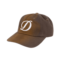 Cursive Denim Worker Cap - Brown Washed - Town City