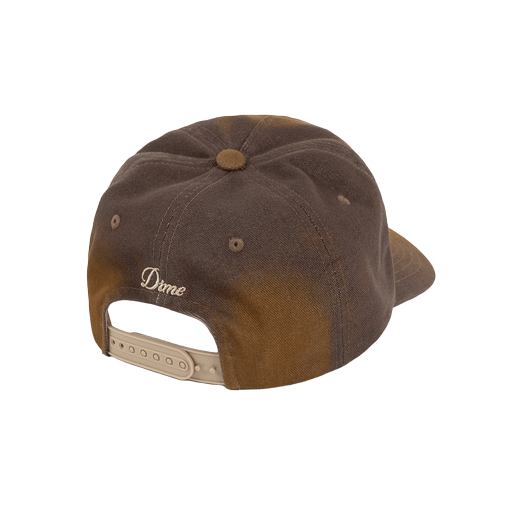 Cursive Denim Worker Cap - Brown Washed - Town City