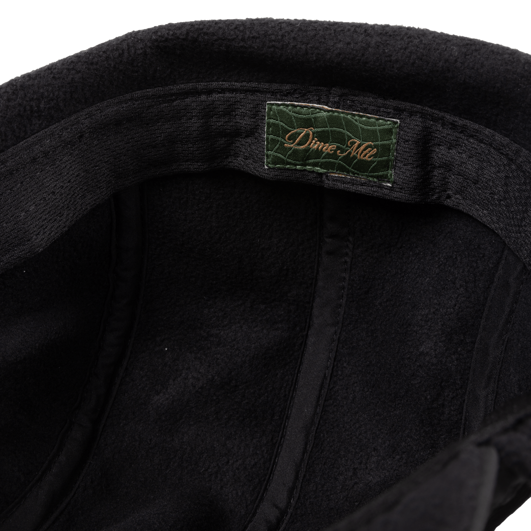 Cursive Earflap Cap - Black - Town City