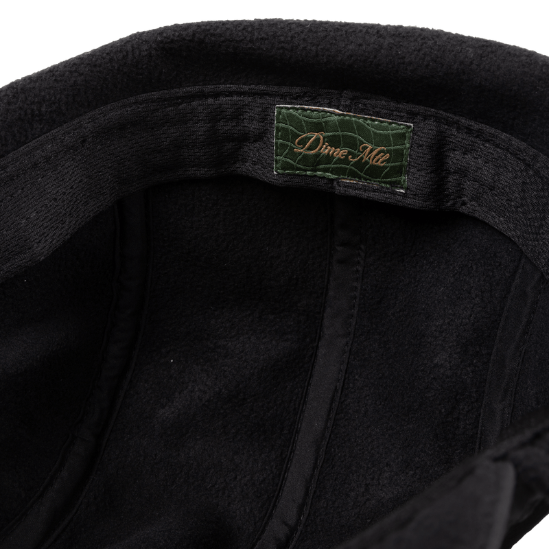 Cursive Earflap Cap - Black - Town City