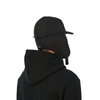 Cursive Earflap Cap - Black - Town City