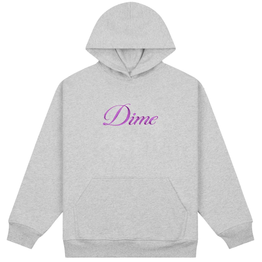 Cursive Hoodie - Heather Grey - Town City