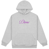 Cursive Hoodie - Heather Grey - Town City