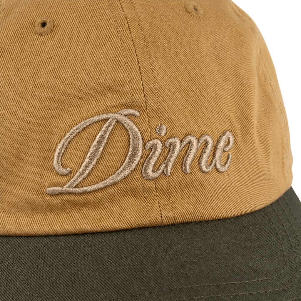 Cursive Low Pro Cap - Wheat/Green - Town City