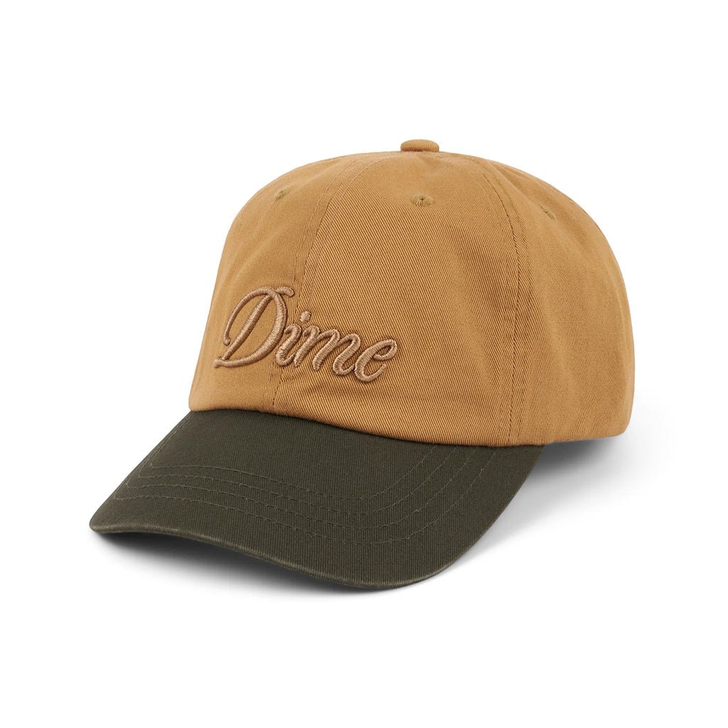 Cursive Low Pro Cap - Wheat/Green - Town City