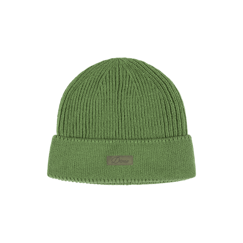 Cursive Rib Beanie - Khaki Green - Town City
