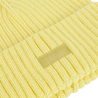 Cursive Rib Beanie - Neon Yellow - Town City