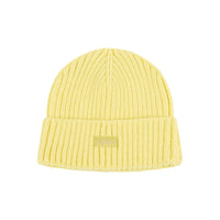 Cursive Rib Beanie - Neon Yellow - Town City