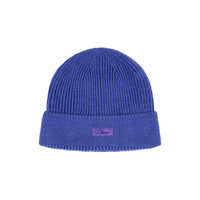 Cursive Rib Beanie - Purple - Town City