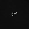 Cursive Small Logo Crewneck - Black - Town City