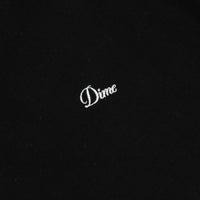 Cursive Small Logo Crewneck - Black - Town City