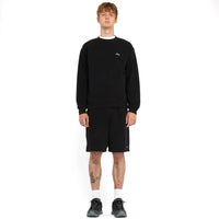 Cursive Small Logo Crewneck - Black - Town City