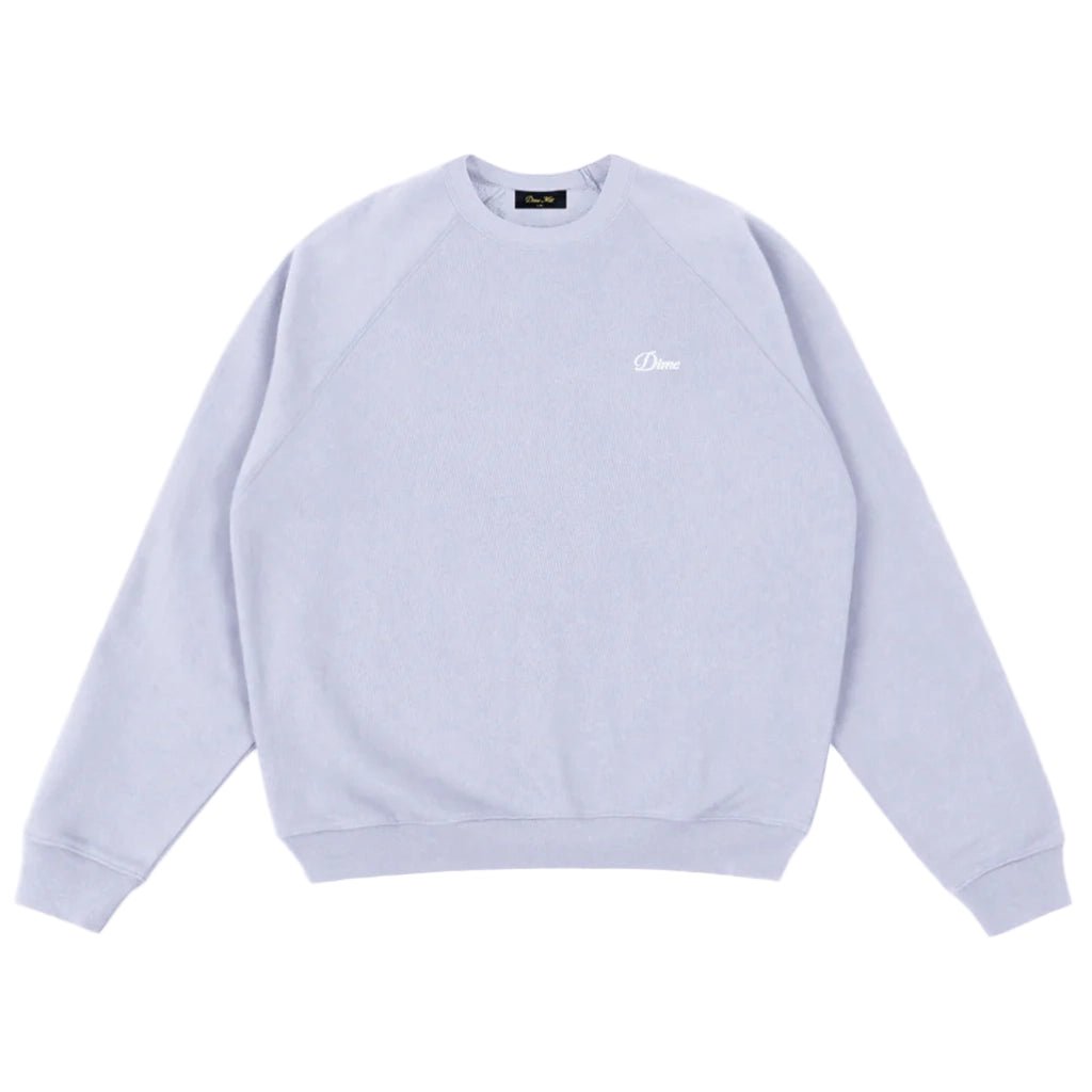 Cursive Small Logo Crewneck - Gray Lavender - Town City