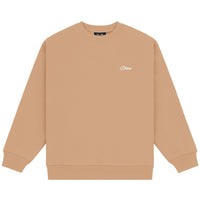 Cursive Small Logo Crewneck - Hazelnut - Town City