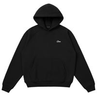 Cursive Small Logo Hoodie - Black - Town City