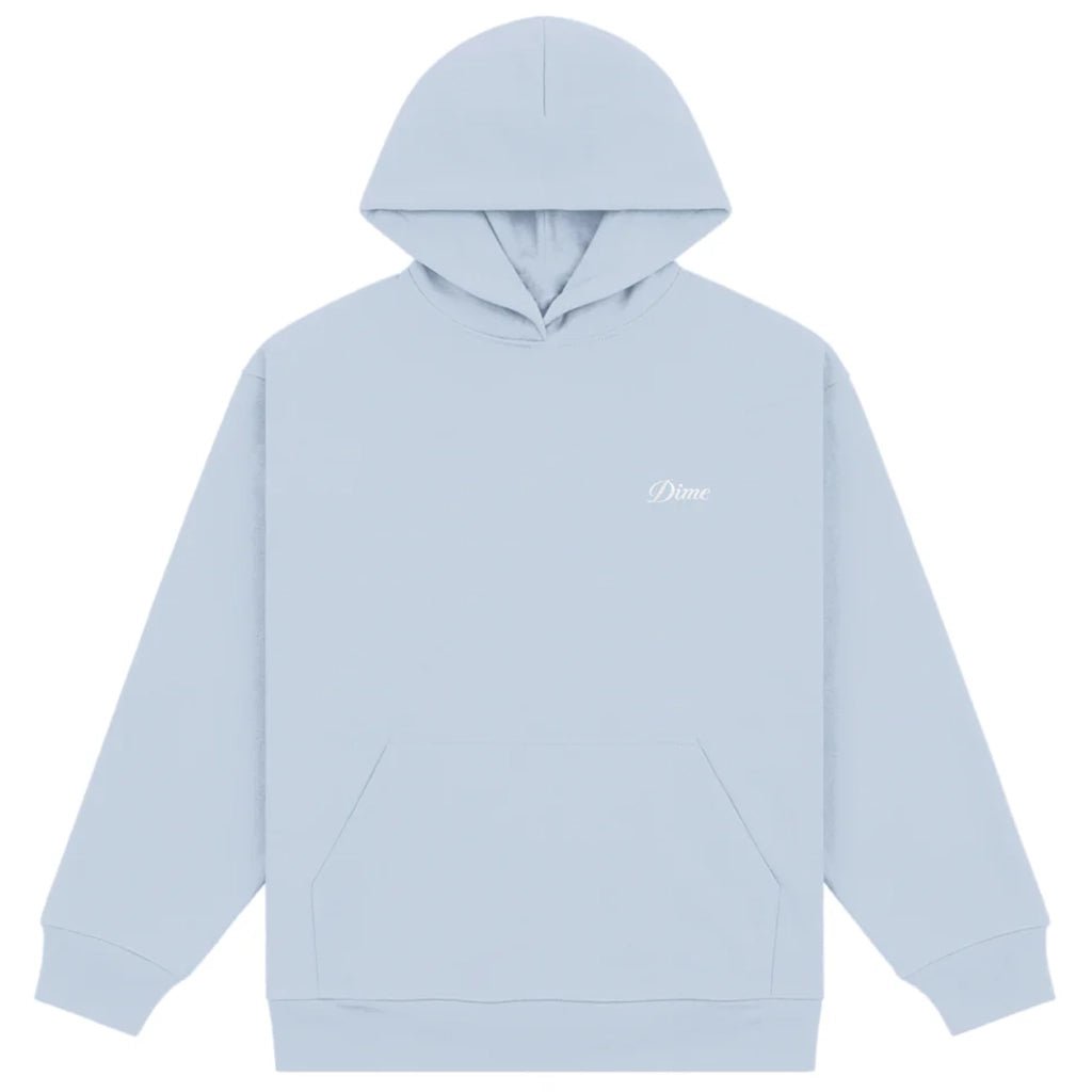 Cursive Small Logo Hoodie - Blue Fog - Town City