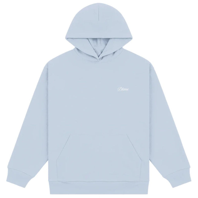 Cursive Small Logo Hoodie - Blue Fog - Town City