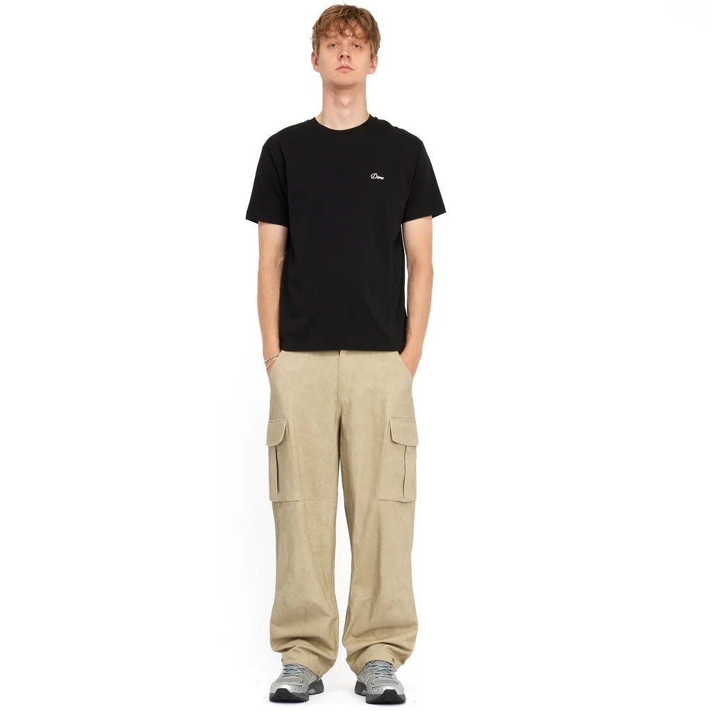 Cursive Small Logo T-Shirt - Black - Town City