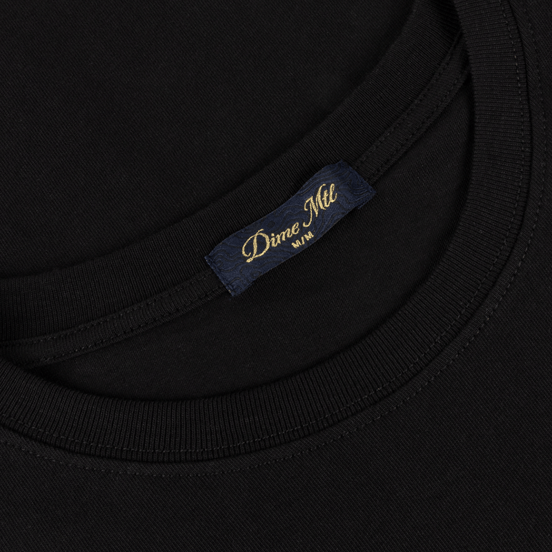 Cursive Small Logo T-Shirt - Black - Town City
