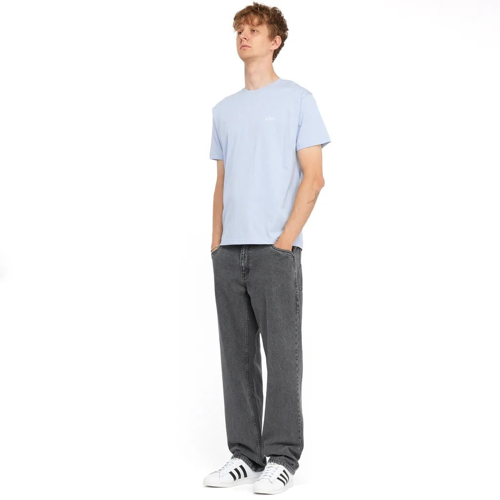 Cursive Small Logo T-Shirt - Blue Fog - Town City