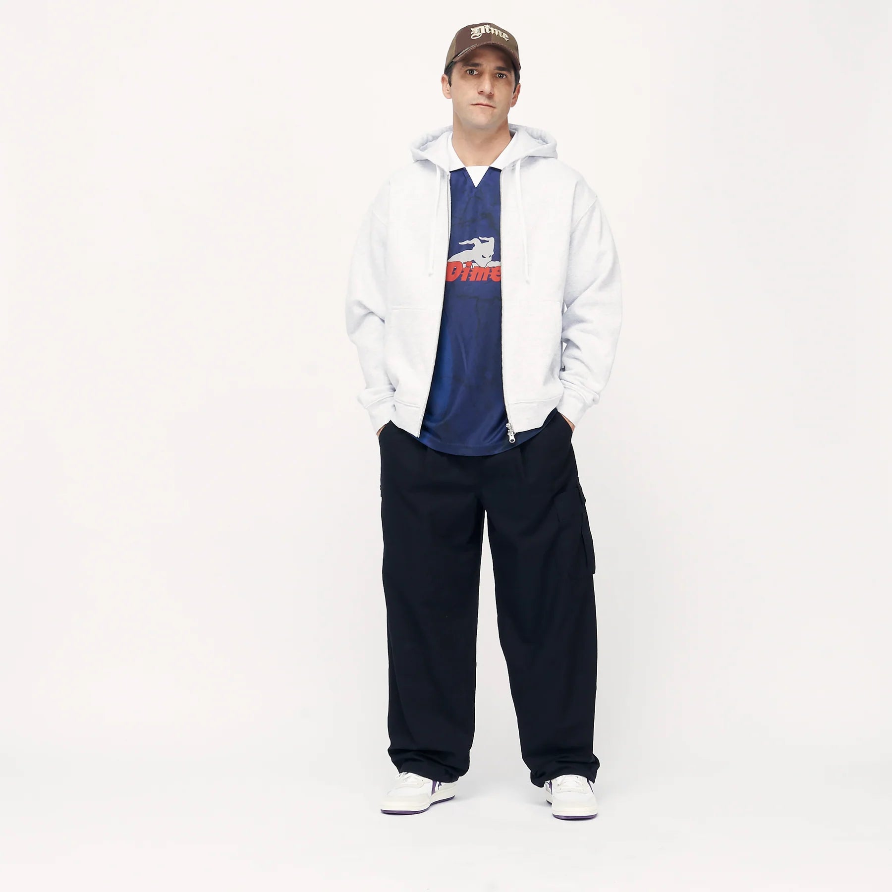 NEW Spring2024【DIME】CURSIVE SMALL LOGO ZIP HOODIE Dime Cursive Small Logo Zip Hoodie | Black – So Hip Toronto