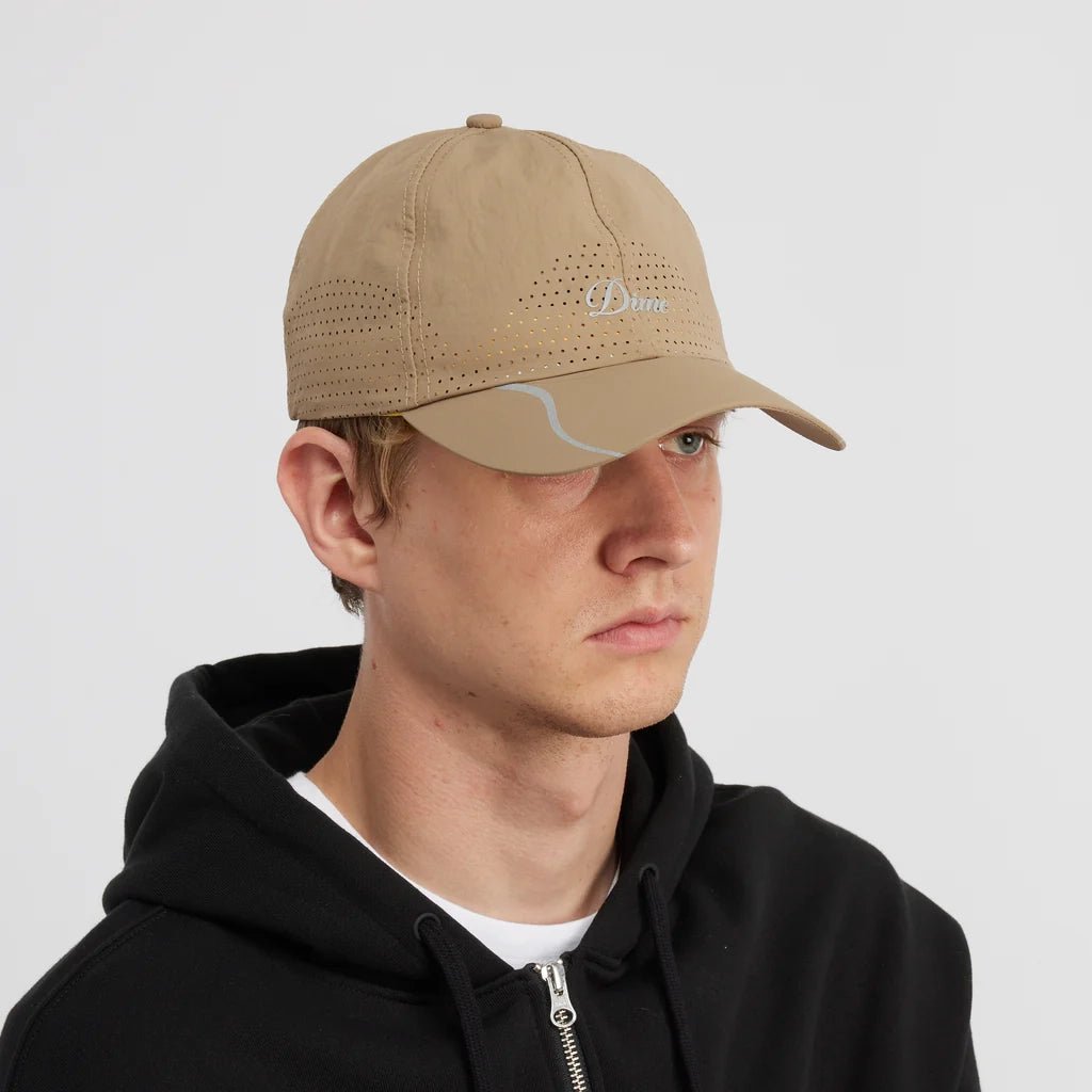 Cursive Tech Hat - Taupe - Town City