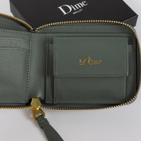 Cursive Zip Wallet - Slate Green - Town City