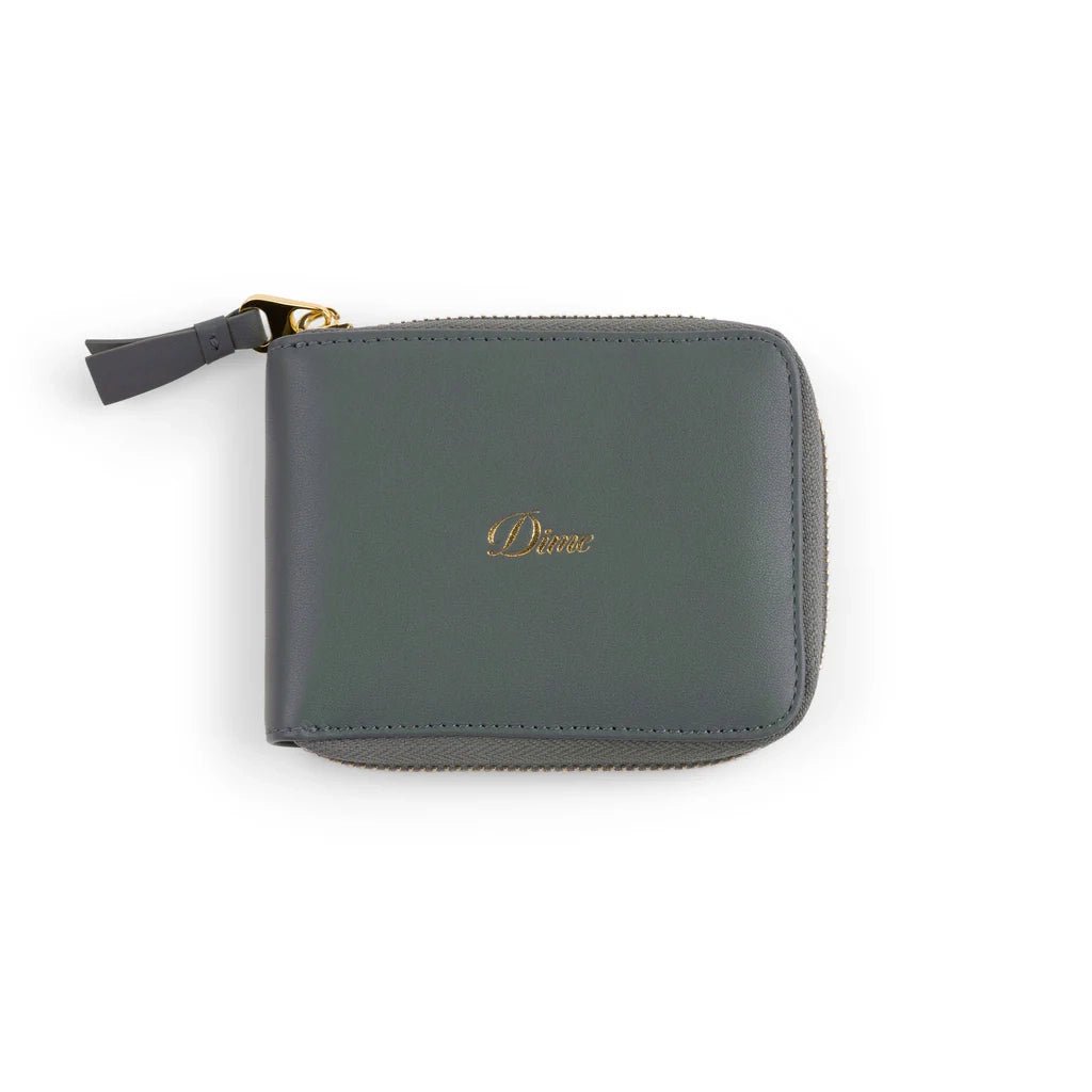 Cursive Zip Wallet - Slate Green - Town City