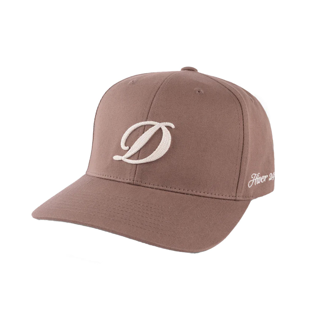 Cursive D Full Fit Cap - Tan