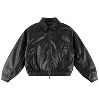 Debossed Wavy Jacket - Black - Town City