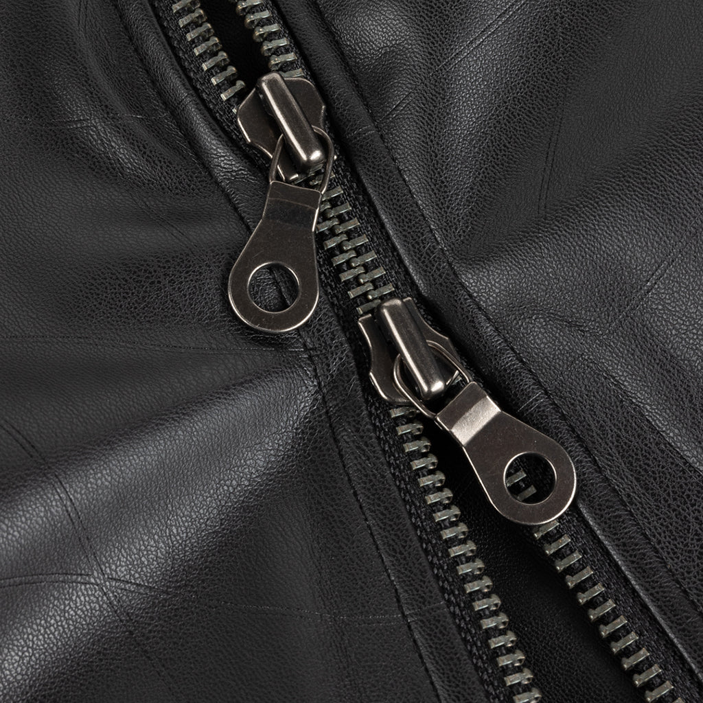 Debossed Wavy Jacket - Black - Town City