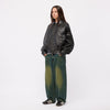 Debossed Wavy Jacket - Black - Town City