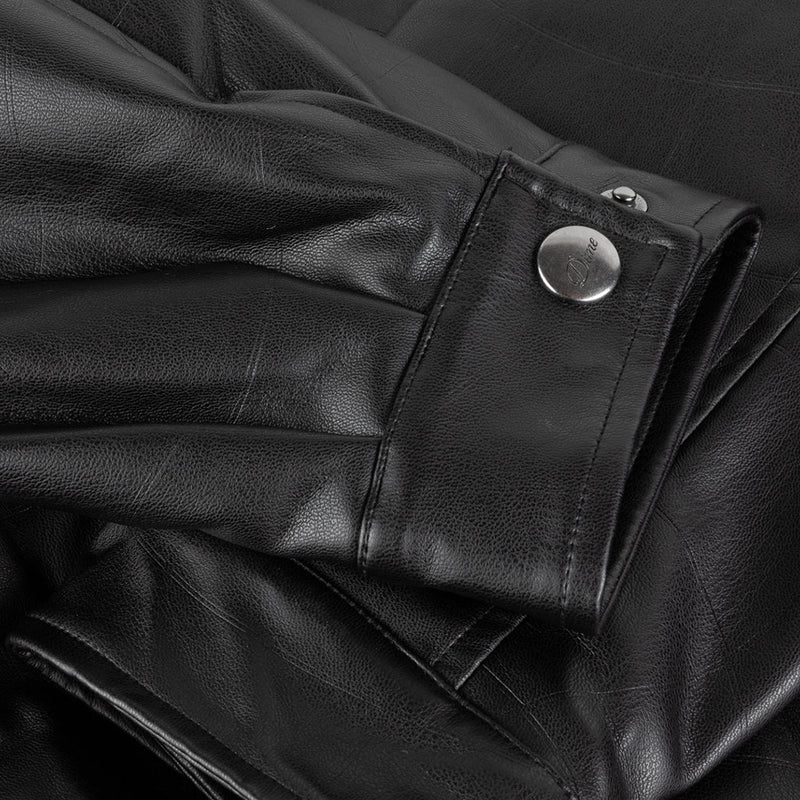 Debossed Wavy Jacket - Black - Town City