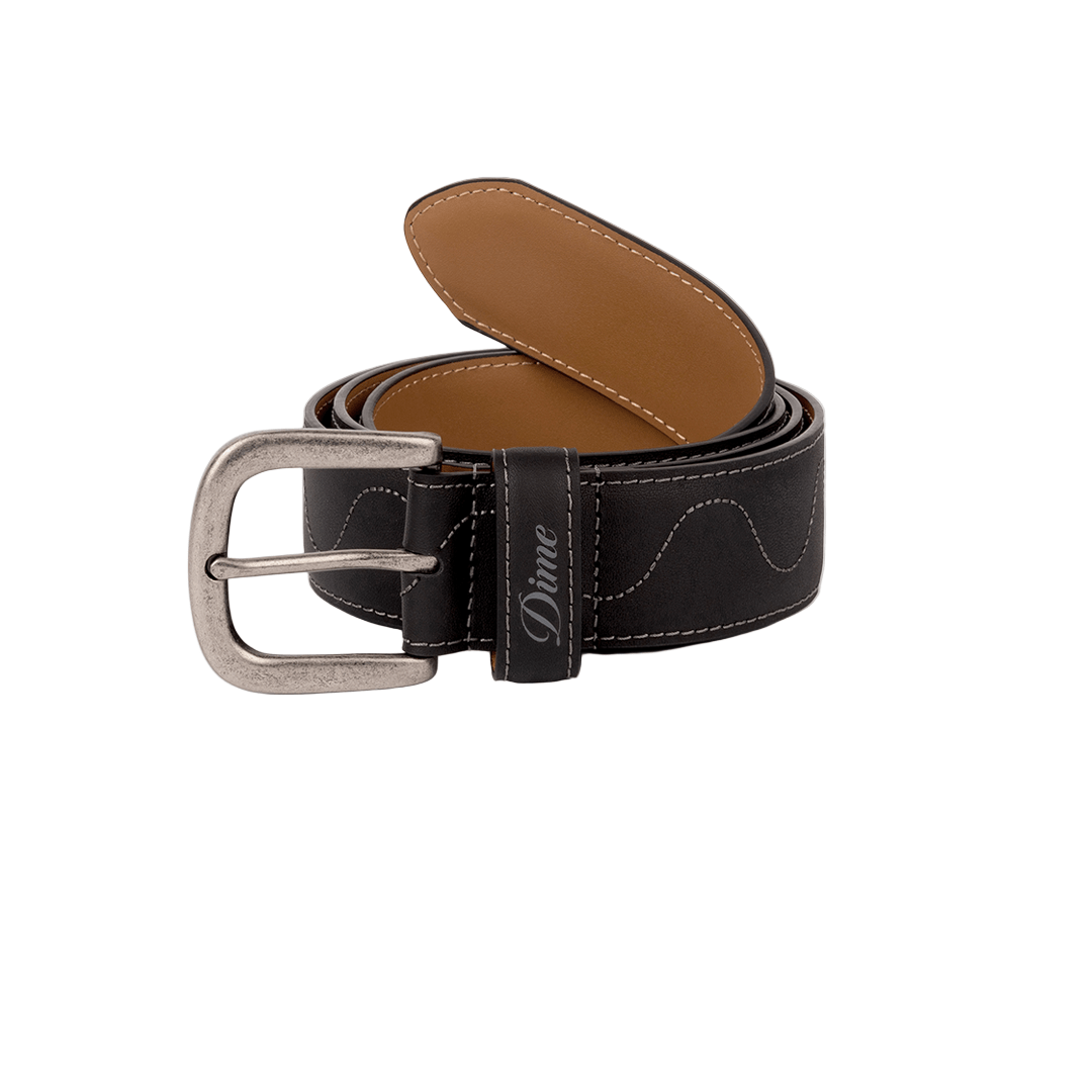 Desert Leather Belt in Black - Town City