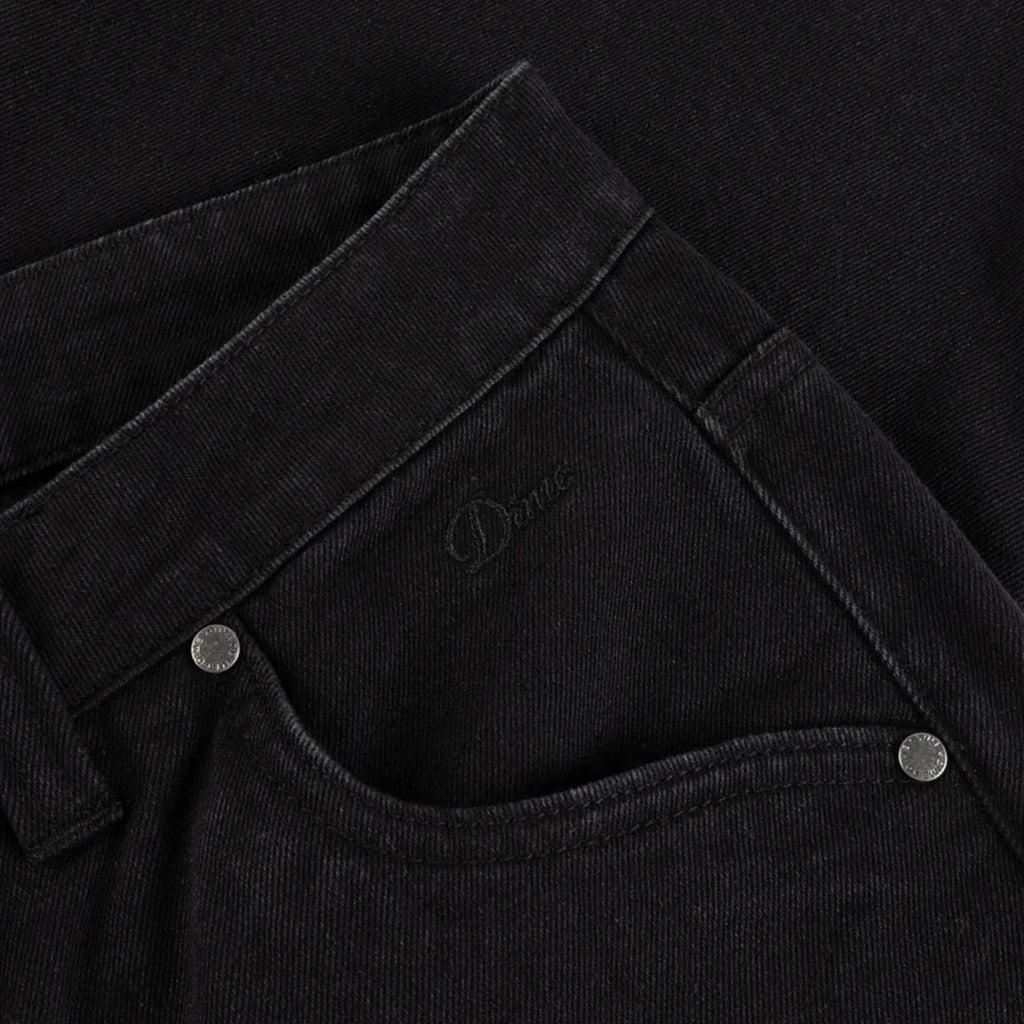 Relaxed Denim Pants - Black