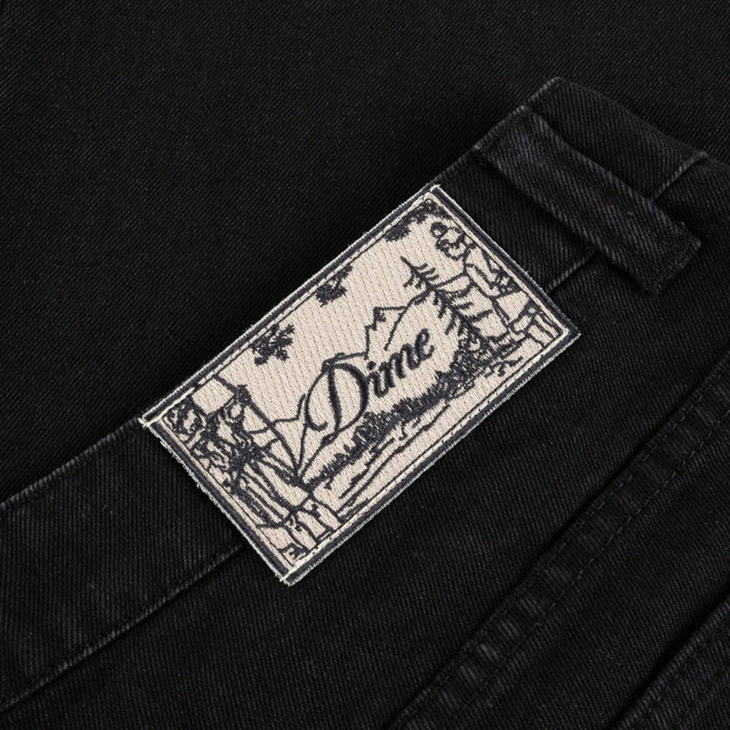 Relaxed Denim Pants - Black