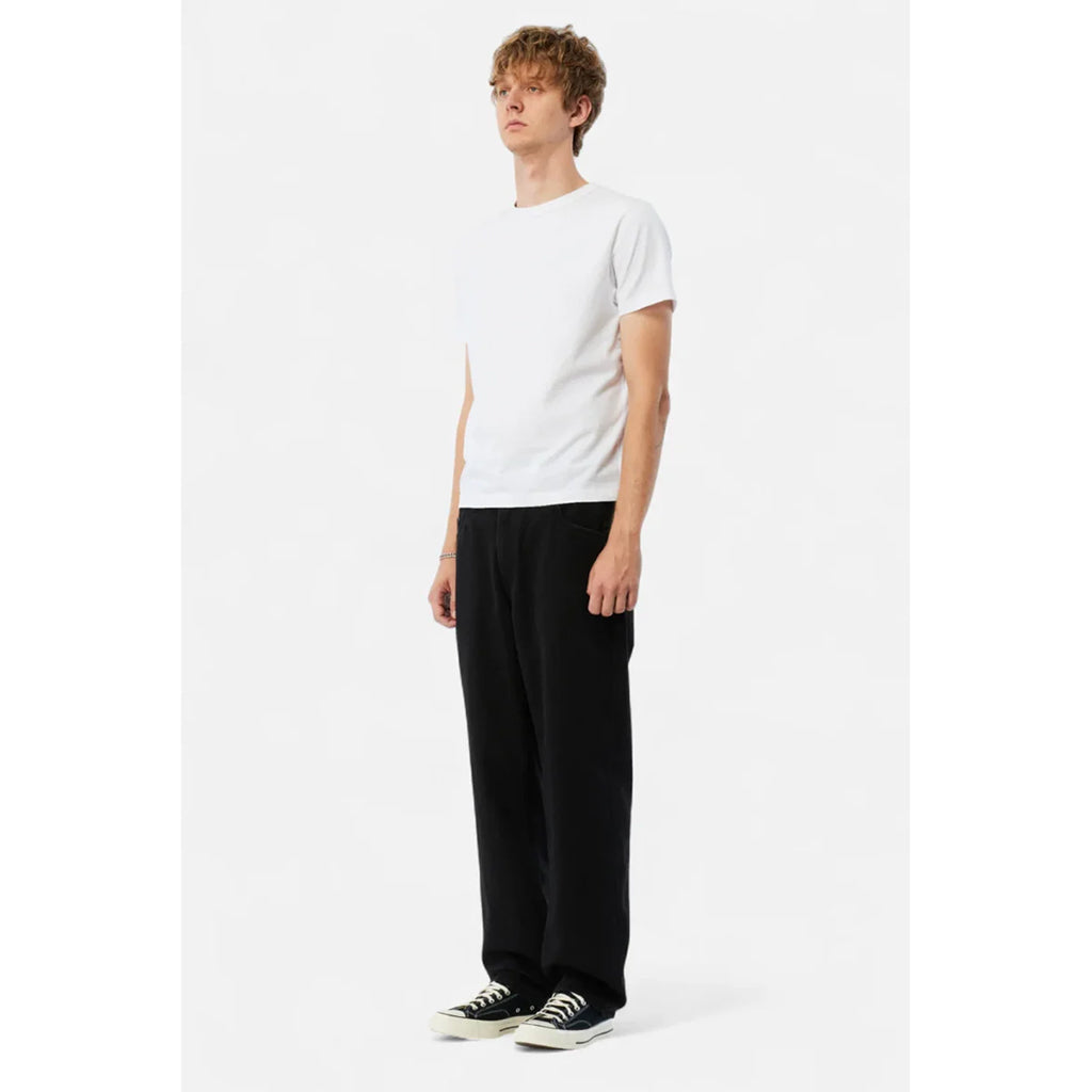 Relaxed Denim Pants - Black