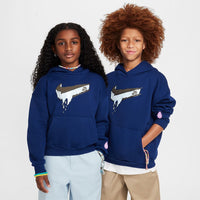 Easyon Older Kids' Oversized Pullover Skate Hoodie - Blue Void - Town City