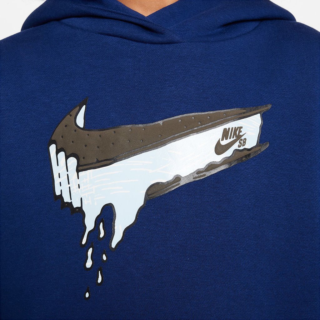 Easyon Older Kids' Oversized Pullover Skate Hoodie - Blue Void - Town City