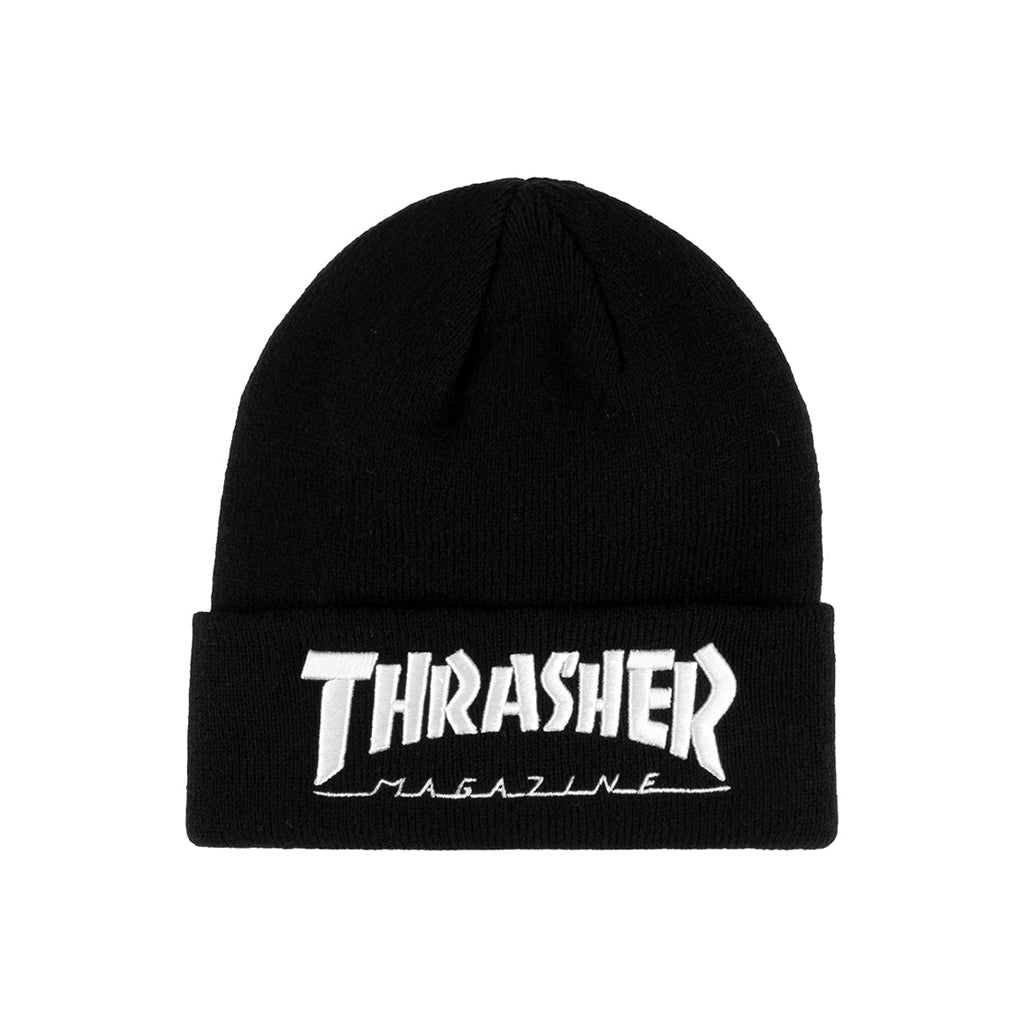 Embroidered Logo Beanie - Black