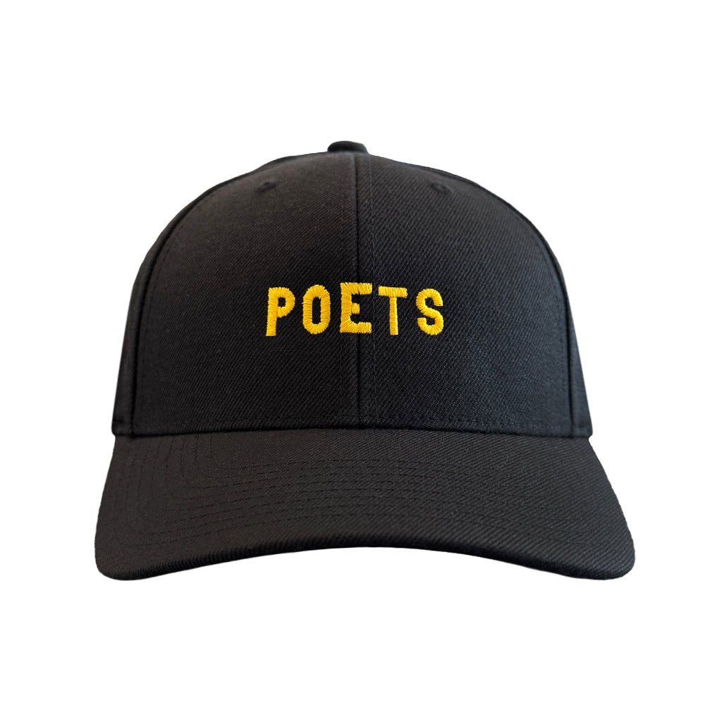 Embroidered Snapback Hat - Black - Town City
