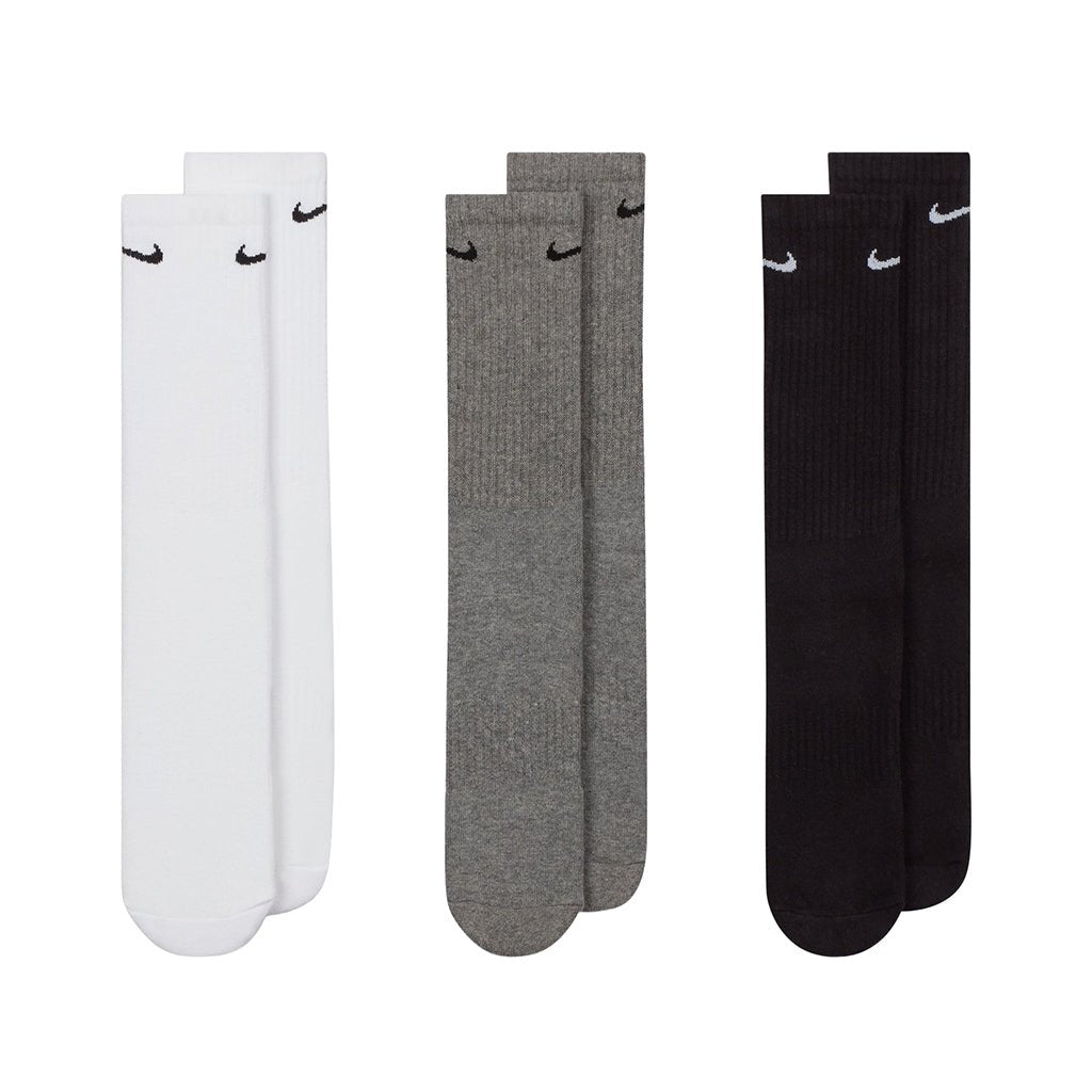 Everyday Cushioned Training Crew Socks (3 Pack) - Multicolor - Town City