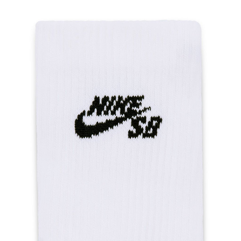 Everyday Elavated Crew Socks (3 Pack) - White/Black - Town City